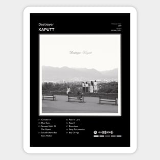 Destroyer - Kaputt Tracklist Album Magnet